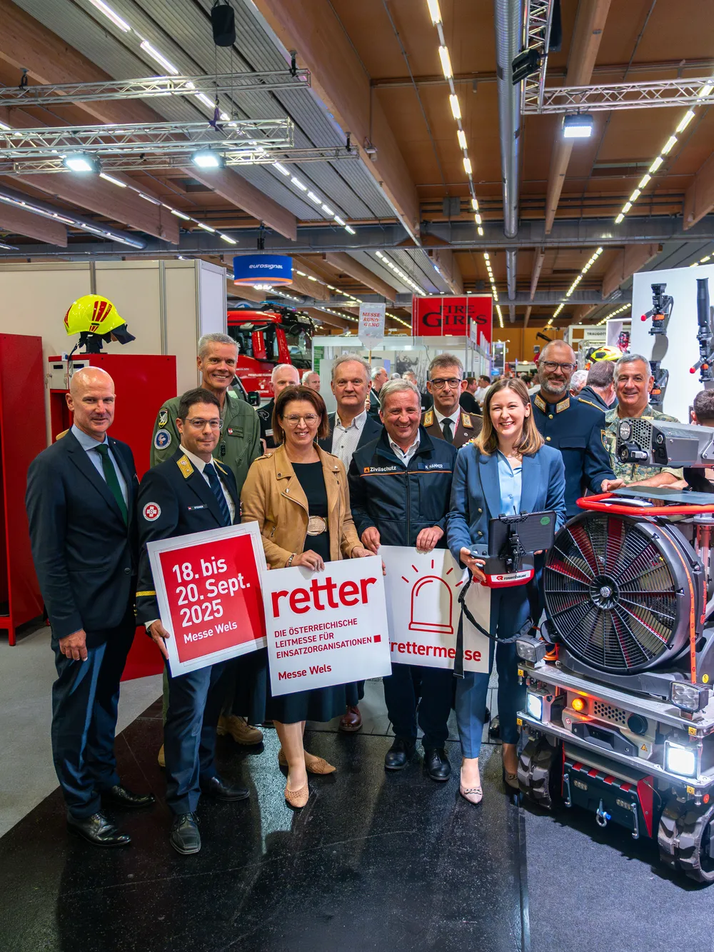 Pressebilder Eröffnung Retter Messe 2025